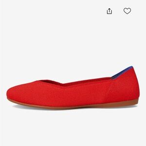 Red Women's Flat Shoes
